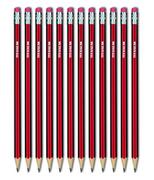 Ołówki - Titanum Ołówki techniczne z gumką H opakowanie 12szt 83719) - miniaturka - grafika 1