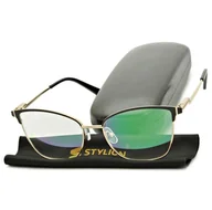 Okulary korekcyjne, oprawki, szkła - Plusy +4.00 damskie okulary do czytania korekcyjne z antyrefleksem ST325R - miniaturka - grafika 1