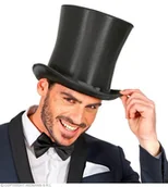 Dodatki do strojów karnawałowych - Cylinder, czarny, 60 cm - miniaturka - grafika 1