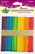 Zabawki kreatywne - Patyki drewniane a"100szt.BG013 114x10x2mm - miniaturka - grafika 1