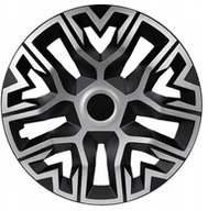 Kołpaki samochodowe - Kołpak 14" THE BEST BICOLOR silver/black - miniaturka - grafika 1