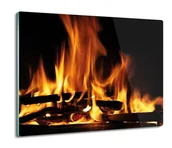 Deski do krojenia - osłona splashback do kuchni Ogień drewno żar 60x52, ArtprintCave - miniaturka - grafika 1