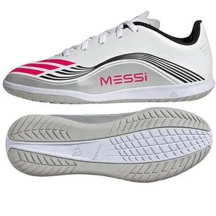 Buty adidas F50 Messi Club Jr IN JP7452 biały 32 - Piłka nożna - miniaturka - grafika 1
