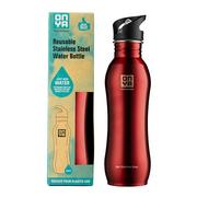 Shakery i bidony sportowe - Butelka na napoje Stainless Steel Drink Bottle 750 ml Onya - red - miniaturka - grafika 1