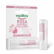 Balsamy do ust - Equilibra Rosa różany balsam do ust z kwasem hialuronowym 5.5ml - miniaturka - grafika 1
