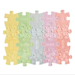 Muffik: Puzzle sensoryczne nano - pastelowe, 20 elementów - Maty piankowe - miniaturka - grafika 1