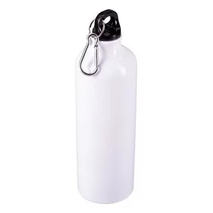 Bidon aluminiowy Easy Tripper 800 ml, biały - Shakery i bidony sportowe - miniaturka - grafika 1