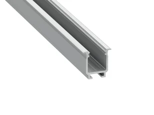 Profil aluminiowy W do taśm LED - Srebrny anodowany - 2m - Akcesoria do oświetlenia - miniaturka - grafika 1