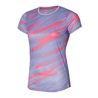 Koszulki i topy damskie - Mizuno Damska koszulka z grafiką DryAeroFlow, pastelowy liliowy, S, kolor pastelowy liliowy, S - miniaturka - grafika 1