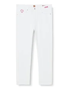 BOSS Damskie spodnie jeansowe, White100, 28 - Spodnie damskie - miniaturka - grafika 1