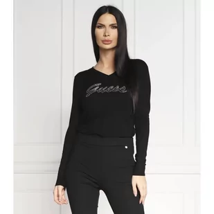 GUESS Sweter PASCALE VN LS | Regular Fit - Swetry damskie - miniaturka - grafika 1