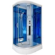 Kabiny z hydromasażem - Kabina prysznicowa z hydromasażem zabudowana 120x85 MO-02188WL lewa - miniaturka - grafika 1