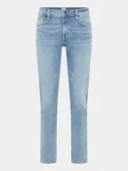 Spodnie męskie - Mustang Jeansy Oregon 1014864 Granatowy Slim Fit - miniaturka - grafika 1