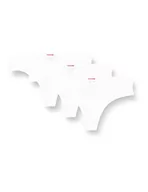 Majtki damskie - HUGO Stringi damskie Triplet Thong Easy, White100, XXL - miniaturka - grafika 1