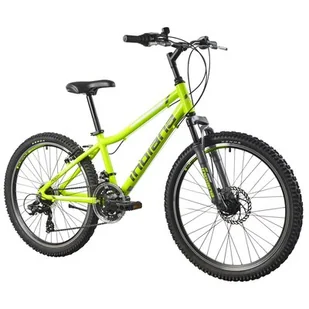 Rower młodzieżowy INDIANA Rock Jr 24 cale dla chłopca Limonkowo-szary - Rowery - miniaturka - grafika 1