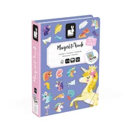 Zabawki interaktywne dla dzieci - Magnetyczna układanka Jednorożec Magnetibook 3-8 lat, Janod - miniaturka - grafika 1