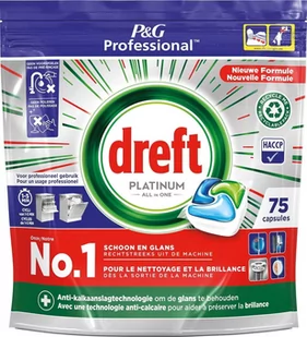 Dreft Platinum All in One Tabs 75szt 1,1kg - Środki do zmywarek - miniaturka - grafika 1