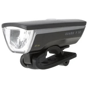 Kross Lampka Quark F1.0 przednia czarna 125951 - Lampki rowerowe - miniaturka - grafika 1