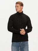 Swetry męskie - Guess Golf M4BR18 Z3HD1 Czarny Regular Fit - miniaturka - grafika 1