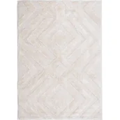 Dywany - Dywan Pisa 80 x 150 cm romby kość słoniowa - miniaturka - grafika 1