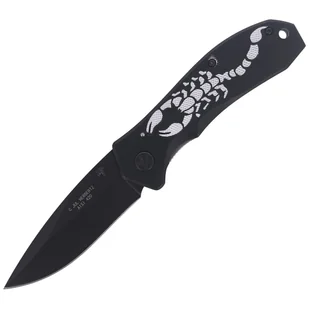 Nóż składany Herbertz CJH Scorpion Black Aluminium, Black Blade (44067 - 217911) - Noże - miniaturka - grafika 1