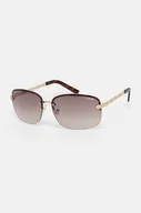Okulary przeciwsłoneczne - Guess okulary przeciwsłoneczne damskie kolor złoty GF0388 32F - miniaturka - grafika 1