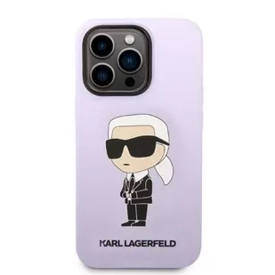 Karl Lagerfeld Etui KLHCP14XSNIKBCU do iPhone 14 Pro Max 6,7" hardcase Silicone Ikonik purpurowy/purple - Etui i futerały do telefonów - miniaturka - grafika 3