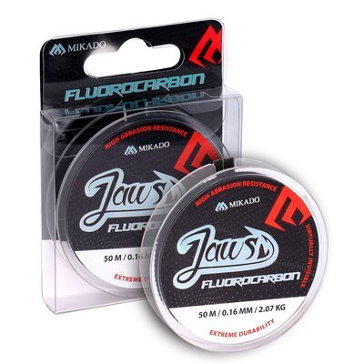 Żyłka MIKADO Fluorocarbon Jaws 0.12 mm / 50 m Transparentny