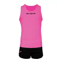 Zestawy męskiej odzieży sportowej - Givova, kit new york, Fuxia/czarny, S - miniaturka - grafika 1