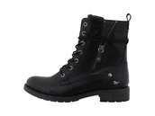 Botki damskie - Mustang Damskie sztyblety 15M0052001, czarne, rozmiar 36 EU, czarny, 36 EU - miniaturka - grafika 1