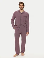 Piżamy męskie - United Colors Of Benetton Piżama 4X9X4P009 Fioletowy Regular Fit - miniaturka - grafika 1