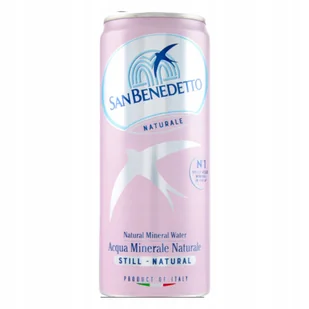 Woda w puszce Acqua Naturale Lattina 330ml - San Benedetto włoska - Woda - miniaturka - grafika 1