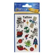Zabawki kreatywne - Tatuaże dla dzieci - Przestrzeń kosmiczna - Zdesign - miniaturka - grafika 1