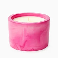 Świece - Świeca sojowa zapachowa lawenda - różowe naczynie z gipsu, handmade, prezent, dekoracja - miniaturka - grafika 1