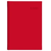 Kalendarze - Kalendarz naucz. 2025/2026 B5 tyg. Vivella czerwon - miniaturka - grafika 1