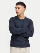 Swetry męskie - Blend Sweter 20717277 Granatowy Regular Fit - miniaturka - grafika 1