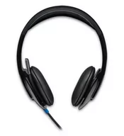 Słuchawki bluetooth - Logitech H540 USB Computer Headset Zestaw suchawkowy Przewodowa Opaska na gow Biuro/centrum telefoniczne Czarny - miniaturka - grafika 1