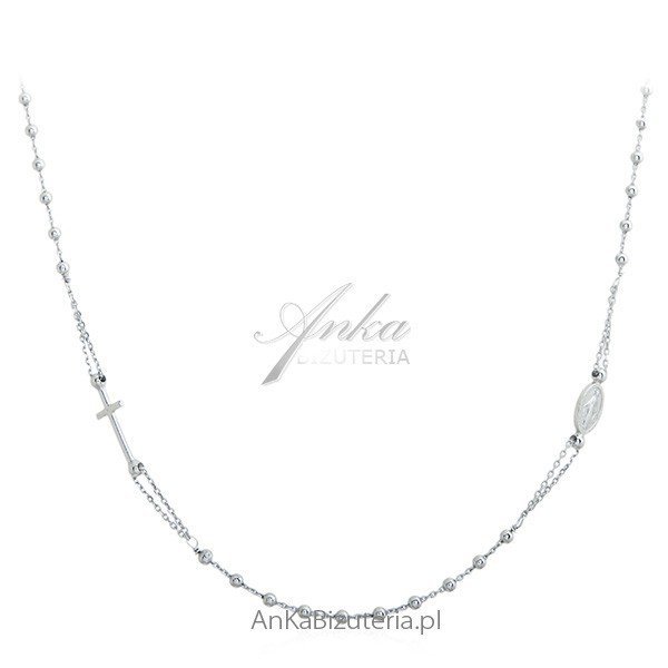 ankabizuteria.pl Biżuteria srebrna Naszyjnik RÓŻANIEC