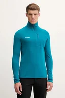 Bluzy męskie - Mammut bluza sportowa Aenergy Light męska kolor zielony wzorzysta 1014-05521 - miniaturka - grafika 1