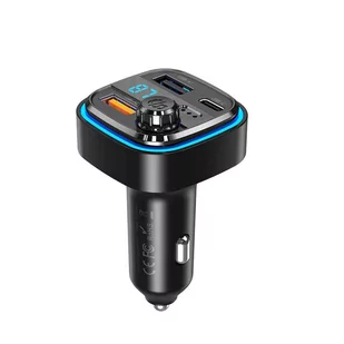 XO transmiter FM BCC08 Bluetooth MP3 ładowarka samochodowa 3,1A czarna - Transmitery FM - miniaturka - grafika 1