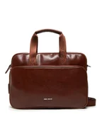 Torby na laptopy - Torba na laptopa BGM-U-016-40-08 Brązowy - Gino Rossi - miniaturka - grafika 1