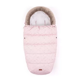 Petite&mars śpiworek COMFY do wózka sanki Pink White - Śpiworki dla dzieci - miniaturka - grafika 1