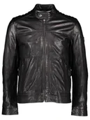 Kurtki męskie - Bugatti Skórzana kurtka w kolorze czarnym - miniaturka - grafika 1