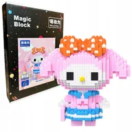 Klocki - Zestaw Klocków Konstrukcyjnych Klocki Kuromi Sanrio Do Budowania 859 el. - miniaturka - grafika 1