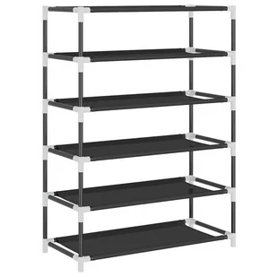 Lumarko Szafka na buty, czarna, 60x28x90 cm, materiałowa - Szafki na buty - miniaturka - grafika 7