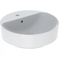 Umywalki - GEBERIT 500.769.01.2 Variform Umywalka nablatowa okrągła, D45cm, H15.8cm, z przelewem, z otworem na baterię - miniaturka - grafika 1