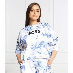 BOSS Bluza C_Ebatika | Cropped Fit - Bluzy damskie - miniaturka - grafika 1