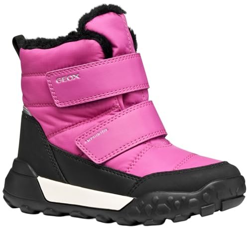 Geox J TREKKYUP Girl B AB Ankle Boot, fuksja/Black, 37 EU, Fuksja Black, 37 EU