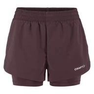 Spodenki damskie - Damskie Spodenki CRAFT ADV ESSENCE 2-IN-1 SHORTS 2 W 1915946-499000 – Fioletowy - miniaturka - grafika 1