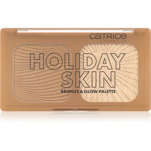 Catrice Holiday Skin Bronze & Glow Palette 010 5,5g - Rozświetlacze do twarzy i ciała - miniaturka - grafika 1
